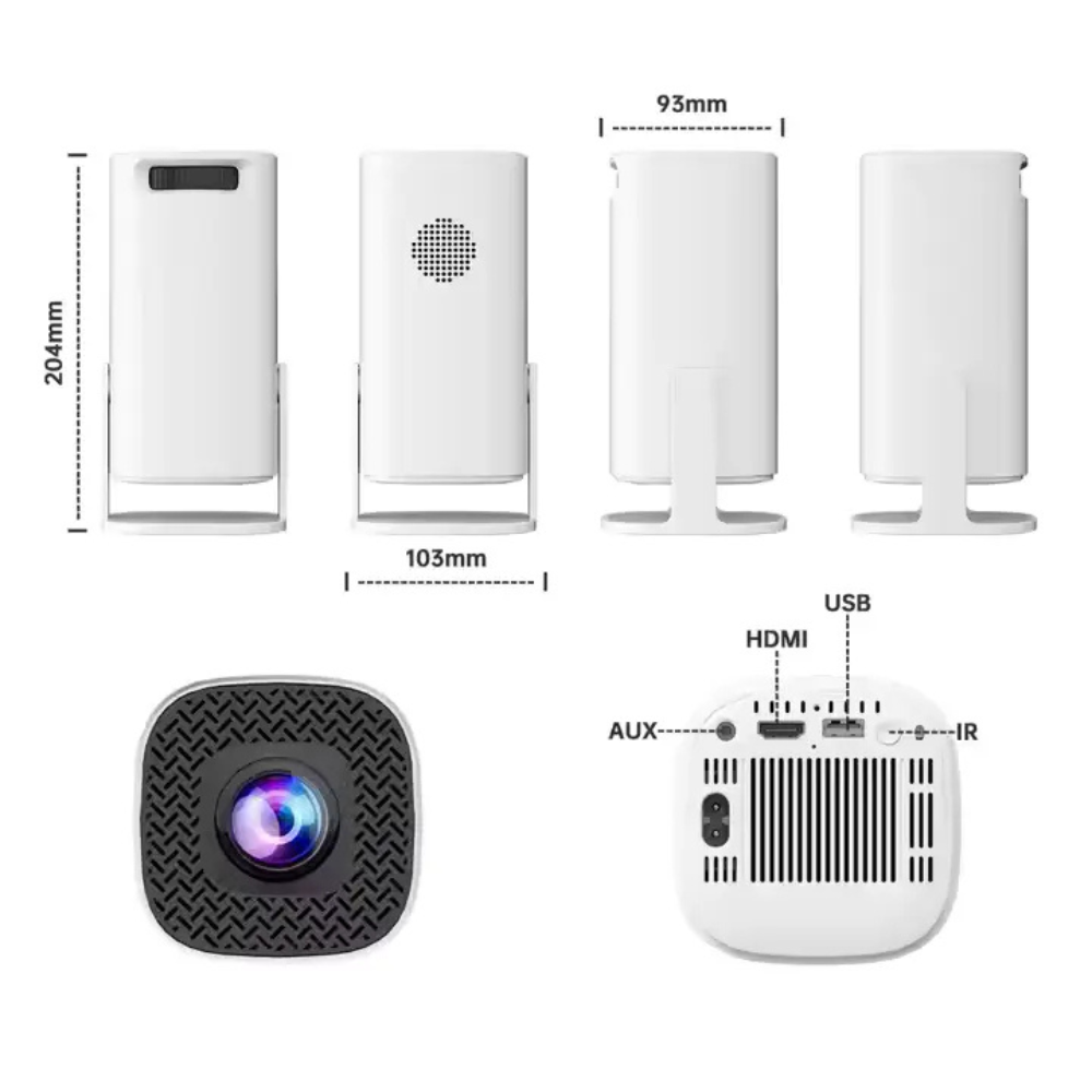 S40 MAX Gaming Android Projector – 150” Display, Android 11, 20,000+ Games, 4K Support, Wi-Fi & Bluetooth