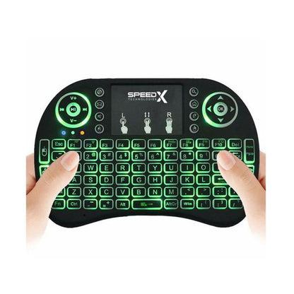 Speedx Rf 500 Mini Touch Pad Wireless With Backlight Keyboard Mouse