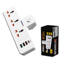 New 304puc Speed-x Premium Portable Power Strip 3socket+3usb+1type-c Port