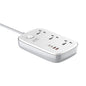 Ldnio Sc6 45w Gan Fast Charging 3250w Power Extension 3 Sockets 2 Usb-a + 2 Usb-c 2m