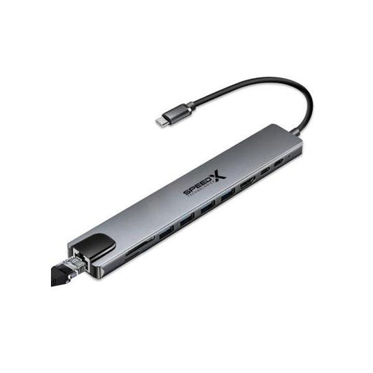 Speed-x (sp-tc1001) 10 In 1 Multi Port Type C Hdmi 4k Converter Good Ic Big Packing