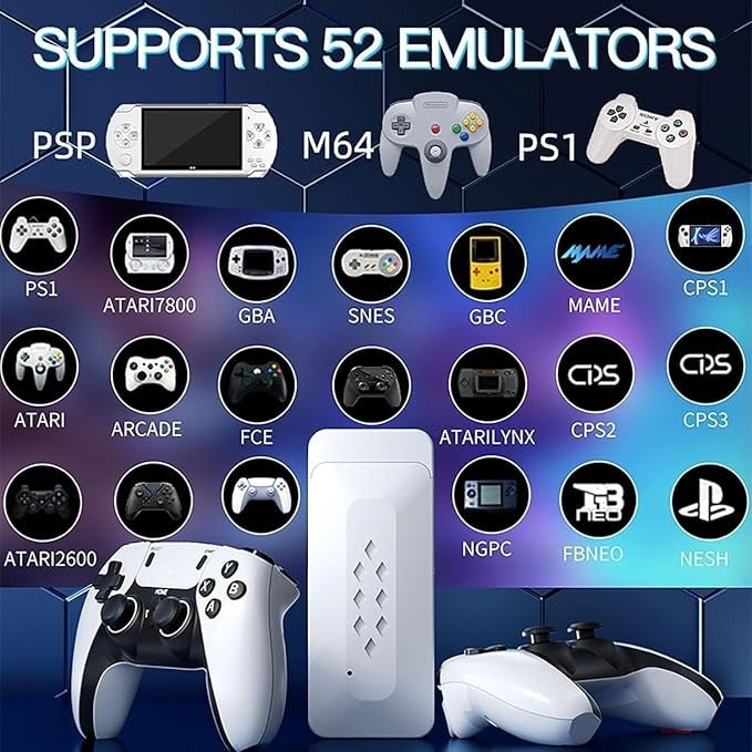 M22 64gb Retro 30,000+ Gaming Stick 1080p Hd Graphics, With 52 Emulators Classic Edition