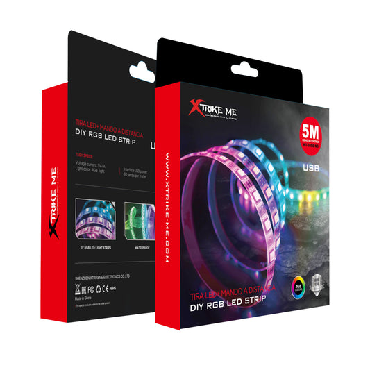 Xtrike Me Ht-5050-b5 Bluetooth V4.2 Rgb Led Strip With App Control