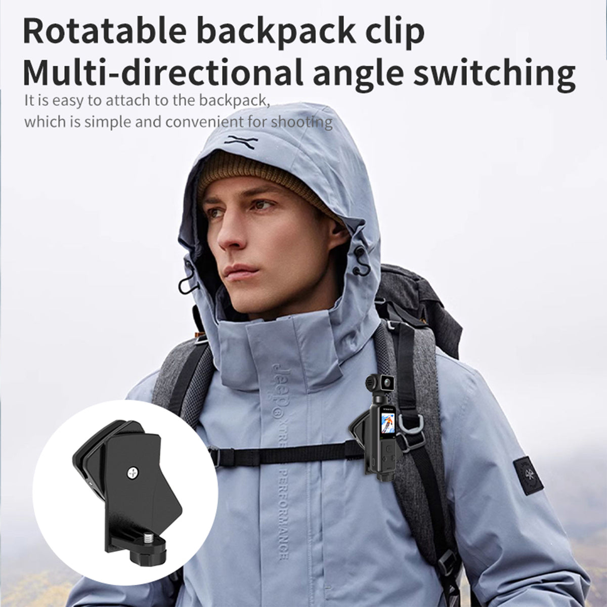 K1 Pocket 5k Hd Wifi Handheld 270° Rotatable Sports & Vlogging Action Camera