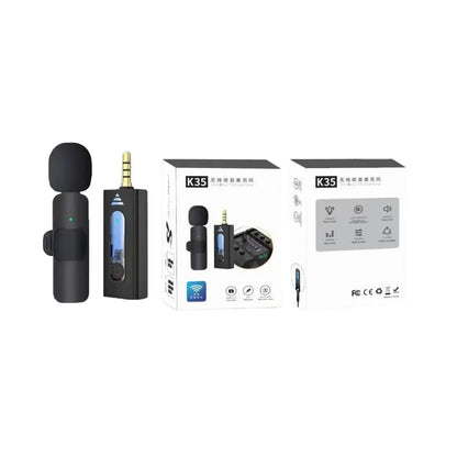 K35 High Quality Wireless Single/Dual Microphone For Mobile Phone And Camera