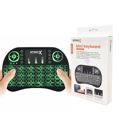 Speedx Rf 500 Mini Touch Pad Wireless With Backlight Keyboard Mouse