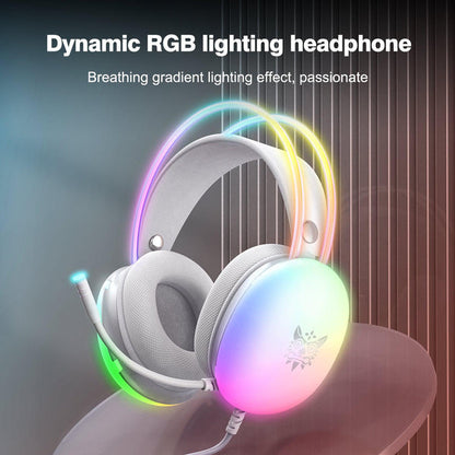 Onikuma-x25 Pro Rgb Head Beam With Mic 3.5mm Durable Stereo Surround Gaming Headse