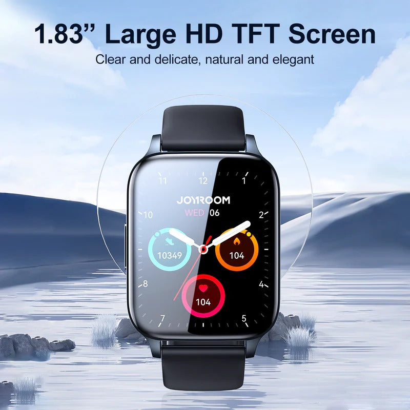 Joyroom-ft3 Pro Fit-life Series Smart Watch (answer/make Call)- With Smart-time Pro App Dark Gray