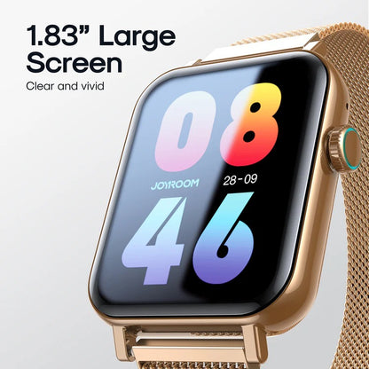 Joyroom-ft5 Pro Fit-life Series Smart Watch (answer/make Call)- With Smart-time Pro App Roze Gold