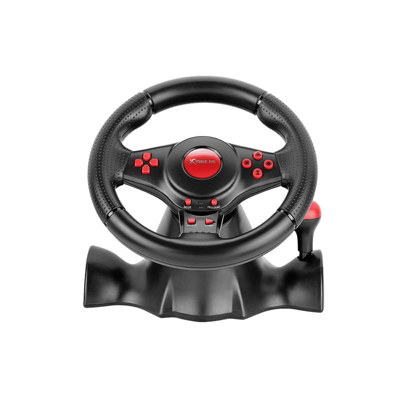 Xtrike Me Gp-903 Racing Wheel With Dual Vibration Motors Realistic Gaming Experience