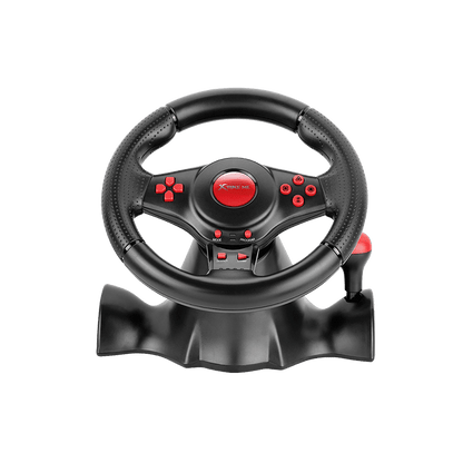 Xtrike Me Gp-903 Racing Wheel With Dual Vibration Motors Realistic Gaming Experience