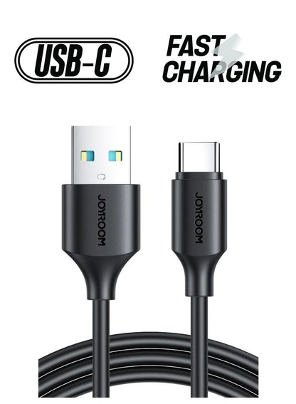 Joyroom (sa26-ac3) 3a Usb-a To Type-c Fast Charging Data Cable 1m Black