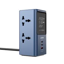 Ldnio Sc2 7-in-1 Power Extension With Fast Charging 4 Sockets 2 Usb-c + 1 Usb-a