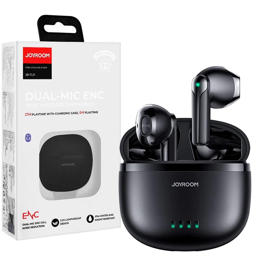 Joyroom Jr-tl11 Dual-mic Enc True Wireless Earphones Black