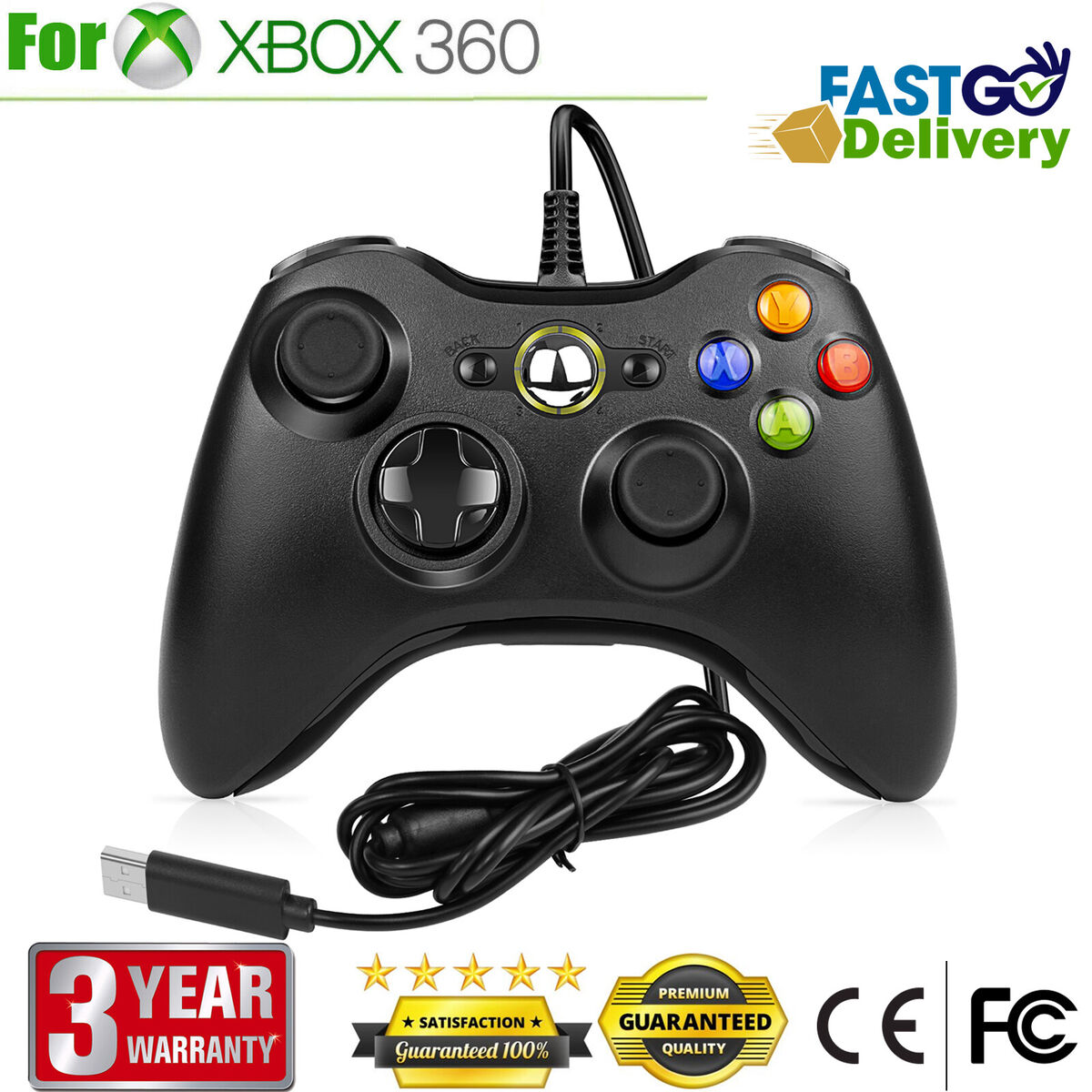 Xbox 360 Wired Controller For Windows & Xbox 360 Console