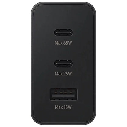 65W SAMSUNG US PIN PD Power Adaptor Trio Usb C x 2Ports,Usb-A Port